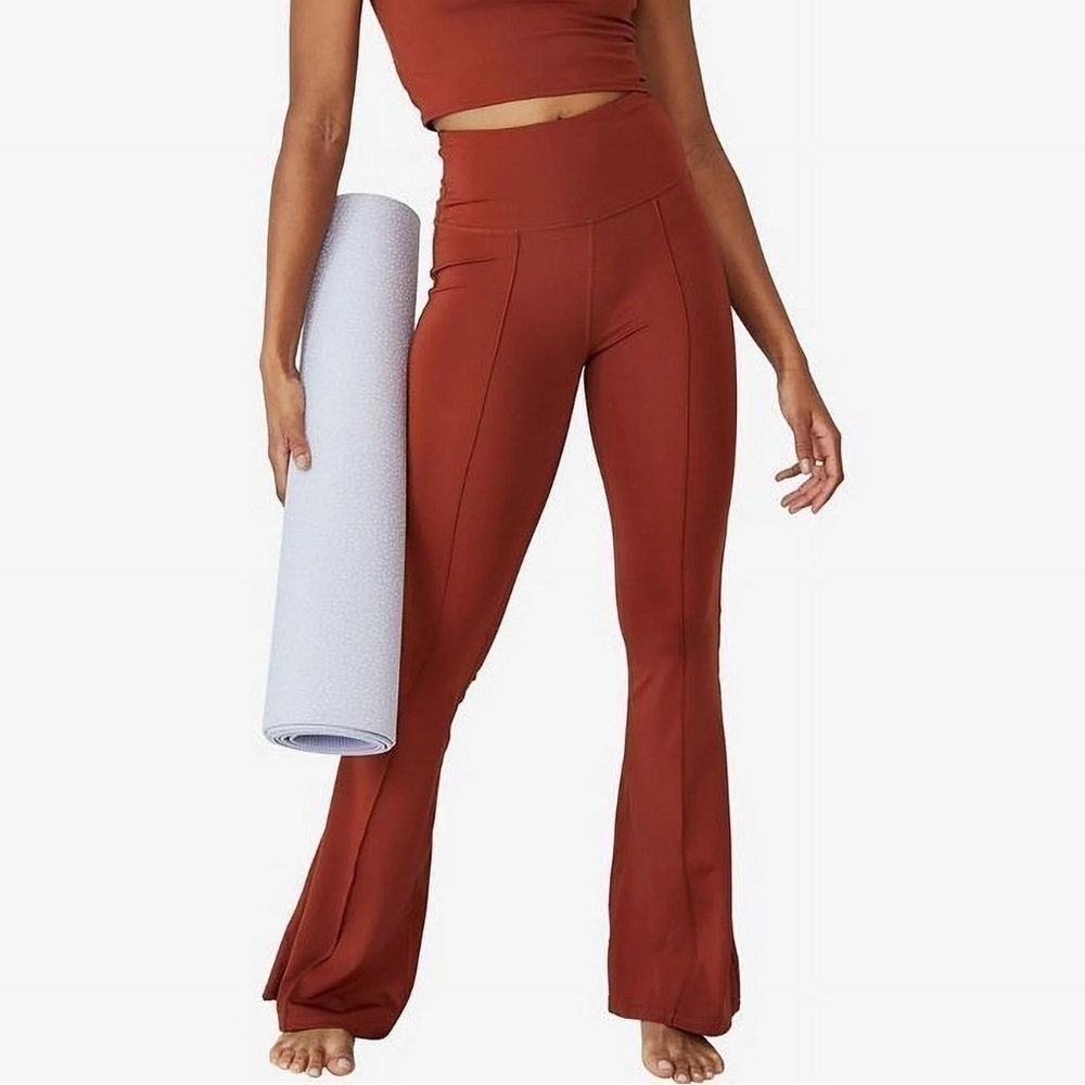 COTTON ON Women's Contouring Yoga Flare Pants Brown Size XL